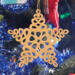 Handcrafted Victorian Style Fretwork Star Christmas Tree Ornament - Made In USA
